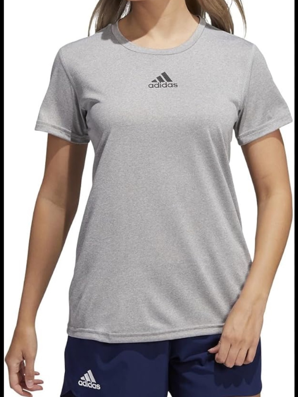 Adidas Womens Fresh Short Sleeve T-Shirt Gray S